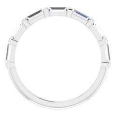 Platinum 5/8 CTW Natural Diamond Anniversary Band