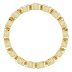 14K Yellow 1 CTW Natural Diamond Eternity Band Size 7