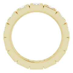 14K Yellow 1 1/2 CTW Natural Diamond Eternity Band Size 7