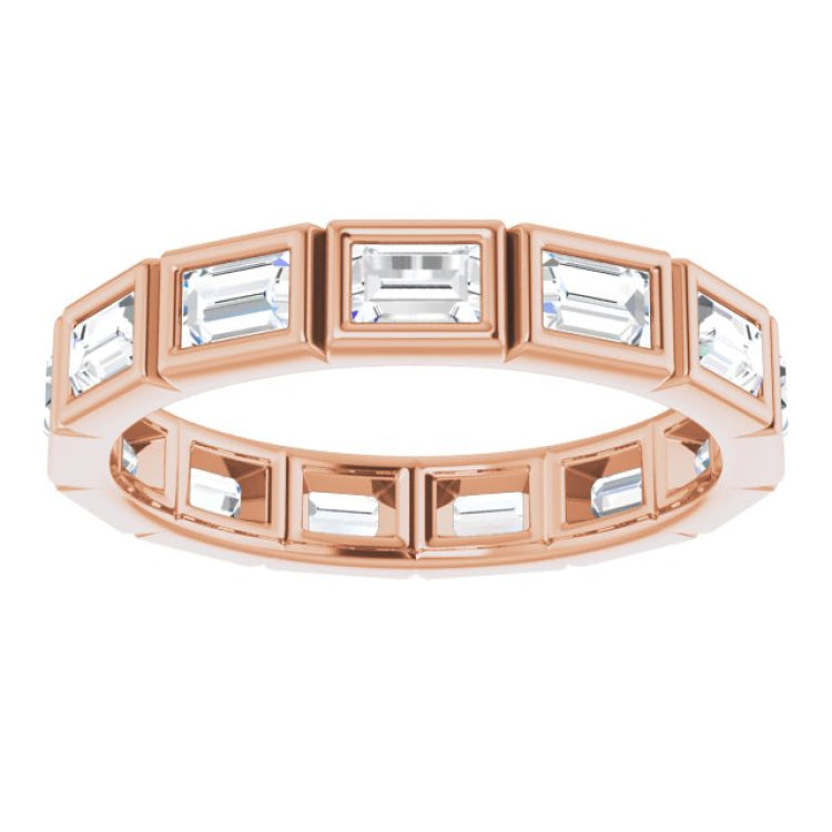 14K Rose 1 1/4 CTW Diamond Eternity Band