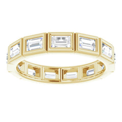 14K Yellow 1 1/4 CTW Natural Diamond Eternity Band Size 7