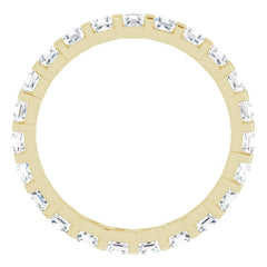 14K Yellow 1 1/5 CTW Natural Diamond Eternity Band Size 7