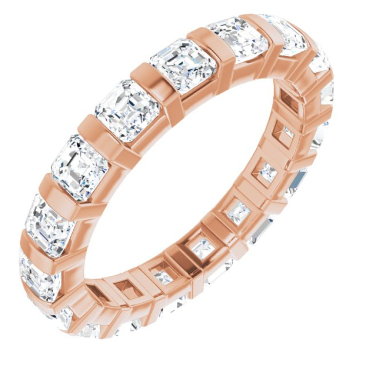 14K Rose 1 9/10 CTW Natural Diamond Eternity Band Size 7