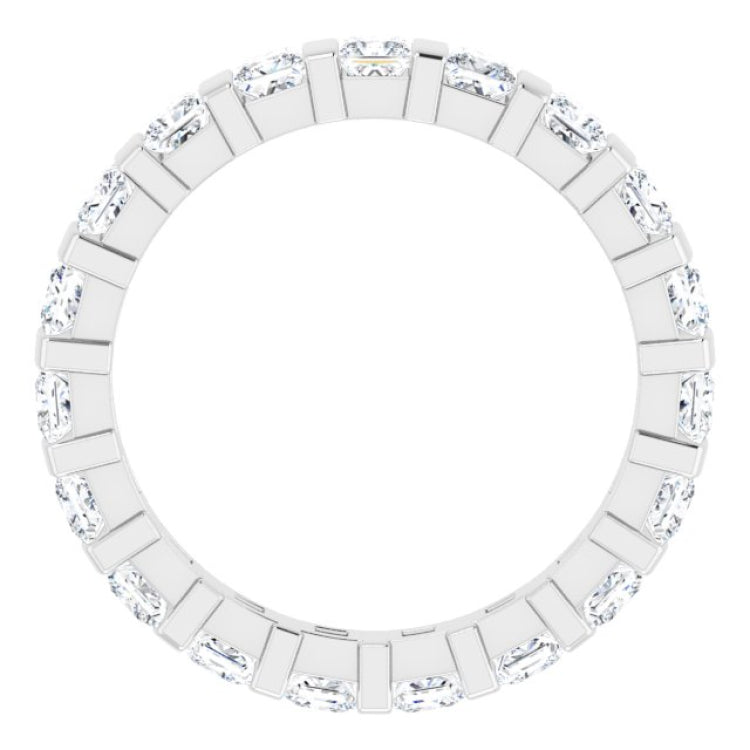 14K White 1 1/2 CTW Natural Diamond Eternity Band Size 7