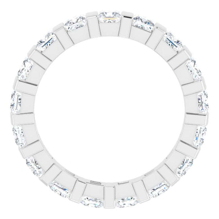 14K White 1 7/8 CTW Natural Diamond Eternity Band Size 7