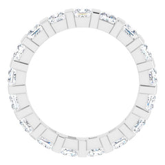 14K White 1 7/8 CTW Natural Diamond Eternity Band Size 7