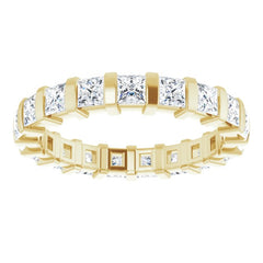 14K Yellow 1 7/8 CTW Natural Diamond Eternity Band Size 7