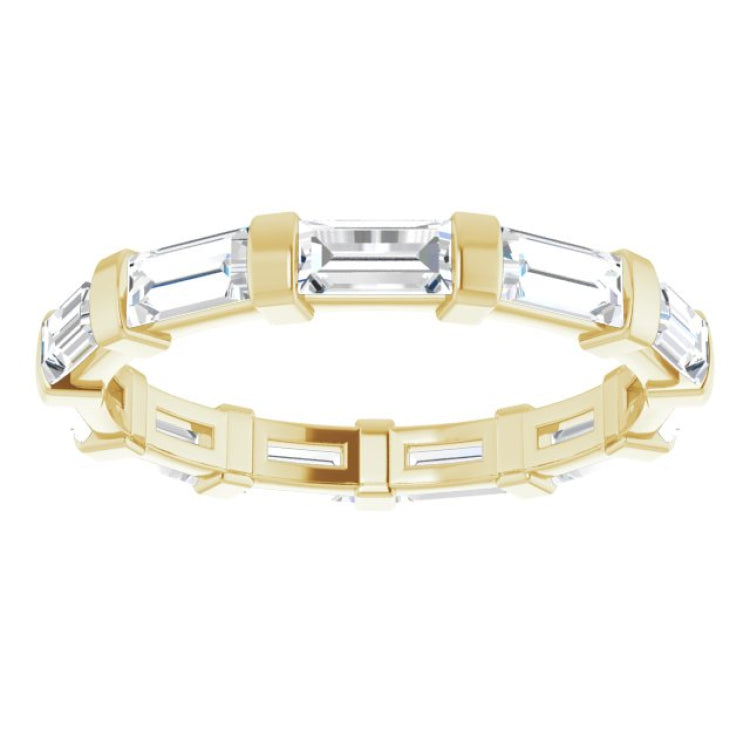 14K Yellow 1 5/8 CTW Natural Diamond Eternity Band Size 7