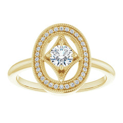 14K Yellow 1/3 CTW Natural Diamond Ring