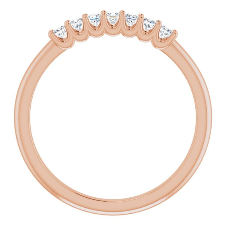 14K Rose 1/4 CTW Natural Diamond Anniversary Band