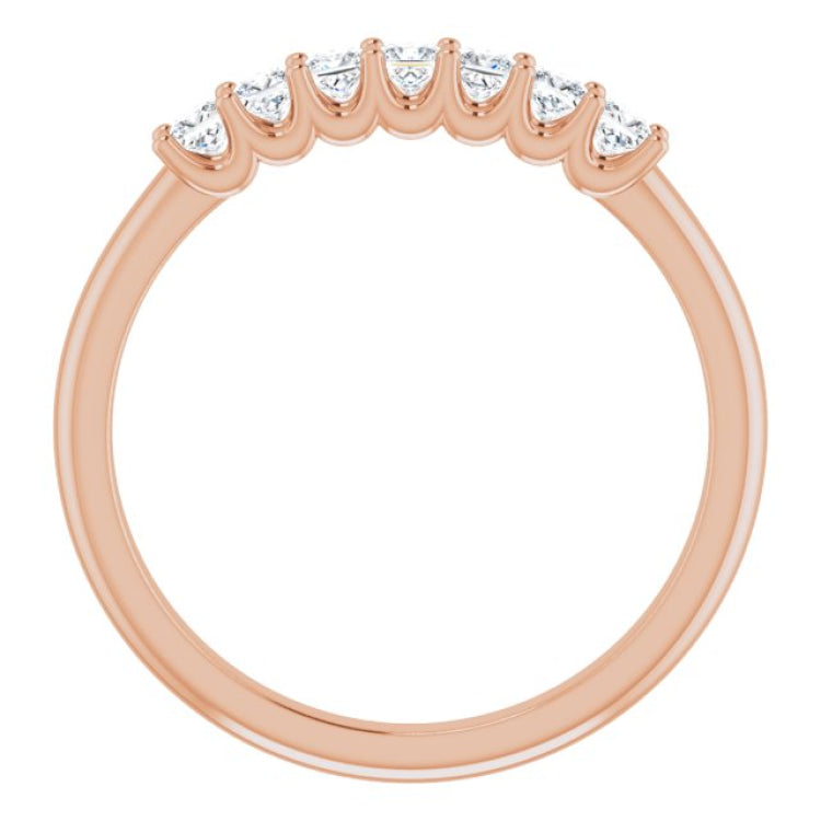 14K Rose 1/3 CTW Natural Diamond Anniversary Band