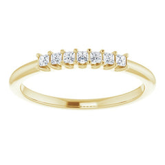 14K Yellow 1/6 CTW Natural Diamond Anniversary Band