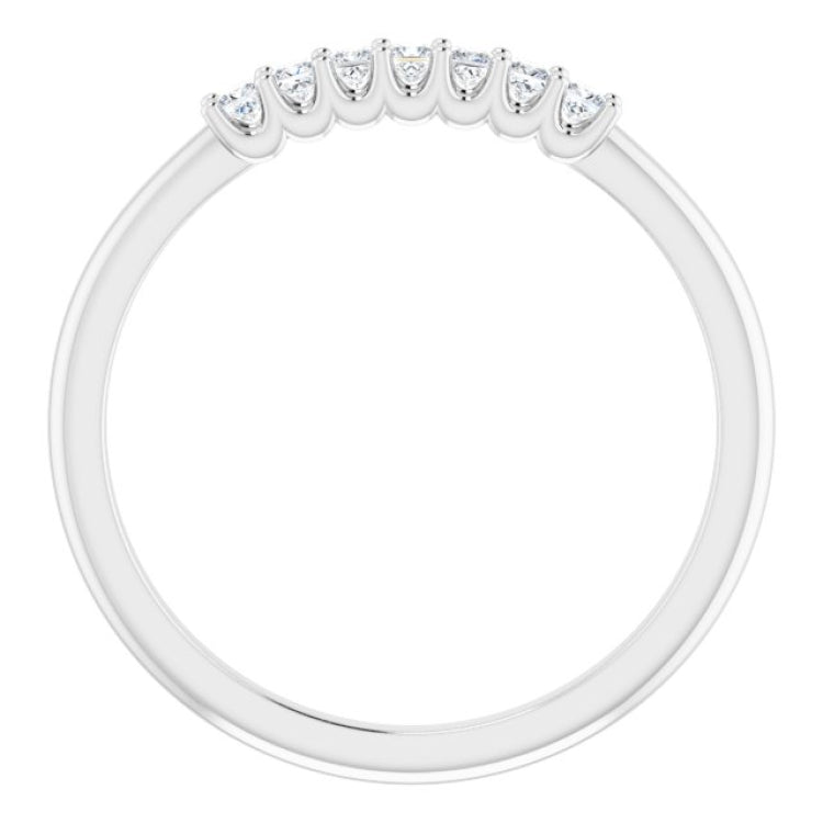 14K White 1/6 CTW Natural Diamond Anniversary Band