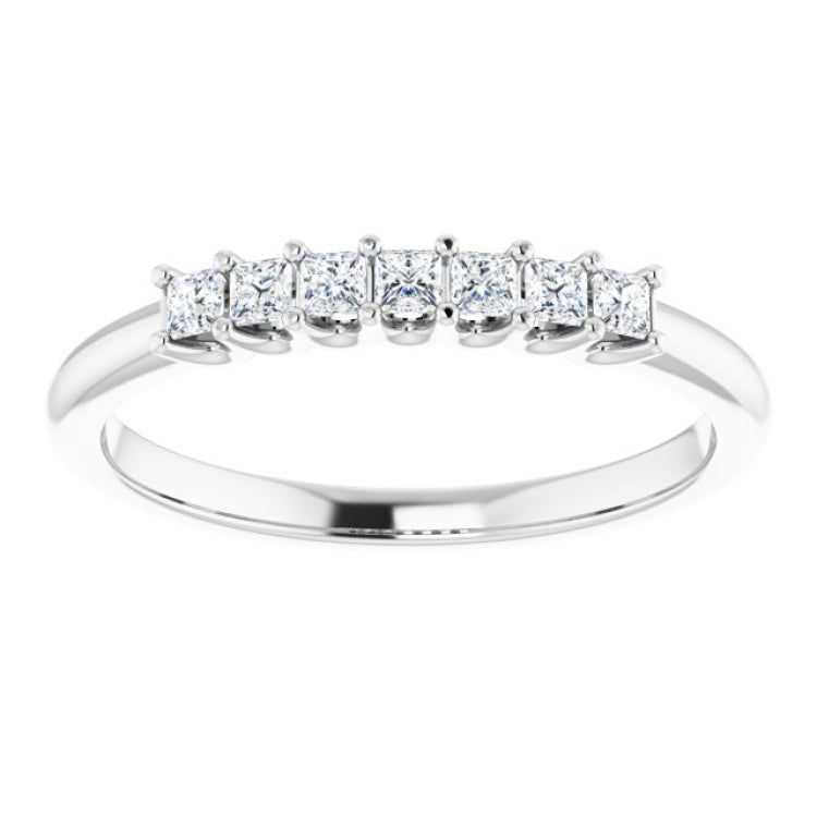 14K White 1/4 CTW Natural Diamond Anniversary Band