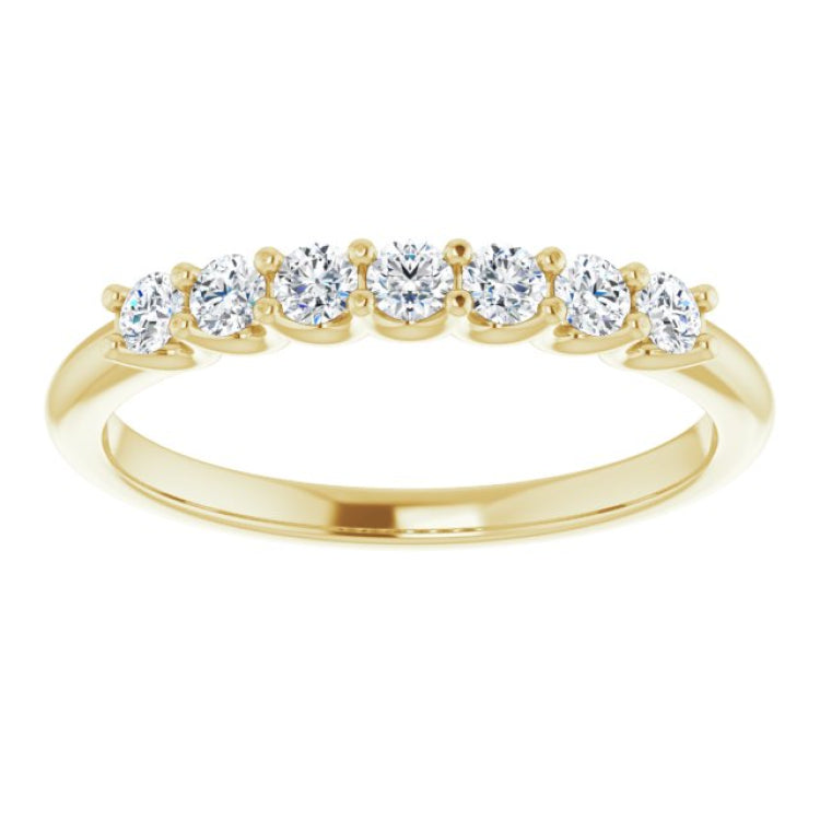 14K Yellow 1/3 CTW Natural Diamond Anniversary Band