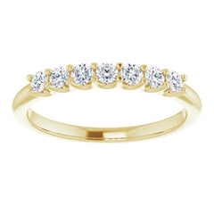 14K Yellow 1/3 CTW Natural Diamond Anniversary Band