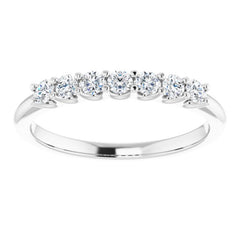 14K White 1/3 CTW Natural Diamond Anniversary Band