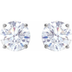 14K White 2 CTW Natural Diamond Stud Earrings