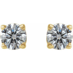 14K Yellow Gold 1/4 CTW Natural Diamond Earrings