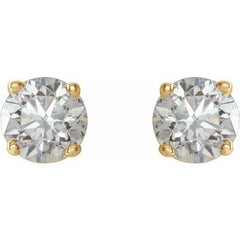 14K Yellow Gold 3/4 CTW Natural Diamond Earrings