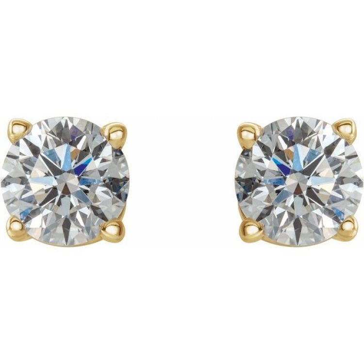 14K Yellow 1/2 CTW Natural Diamond Stud Earrings