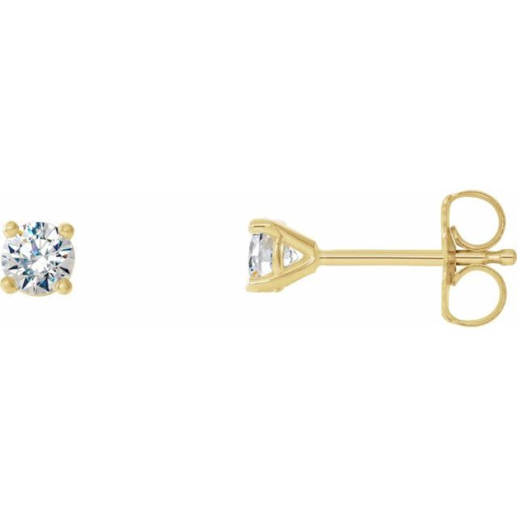 14K Yellow Gold 1/5 CTW Natural Diamond Cocktail-Style Earrings