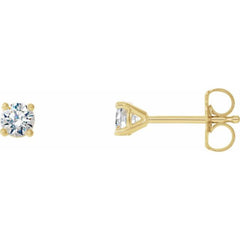 14K Yellow Gold 1/3 CTW Natural Diamond Cocktail-Style Earrings