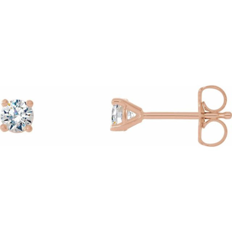 14K Rose Gold 1/3 CTW Natural Diamond Cocktail-Style Earrings