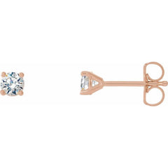 14K Rose Gold 1/3 CTW Natural Diamond Cocktail-Style Earrings