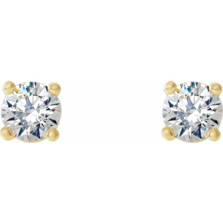 14K Yellow Gold 1/4 CTW Natural Diamond Cocktail-Style Earrings