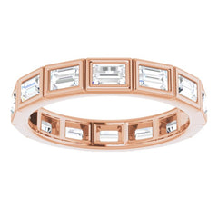 14K Rose 1 1/6 CTW Diamond Eternity Band