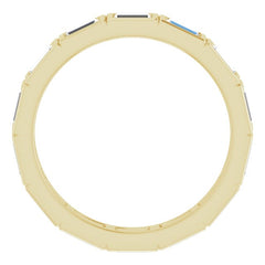 14K Yellow 1 1/6 CTW Natural Diamond Eternity Band Size 5