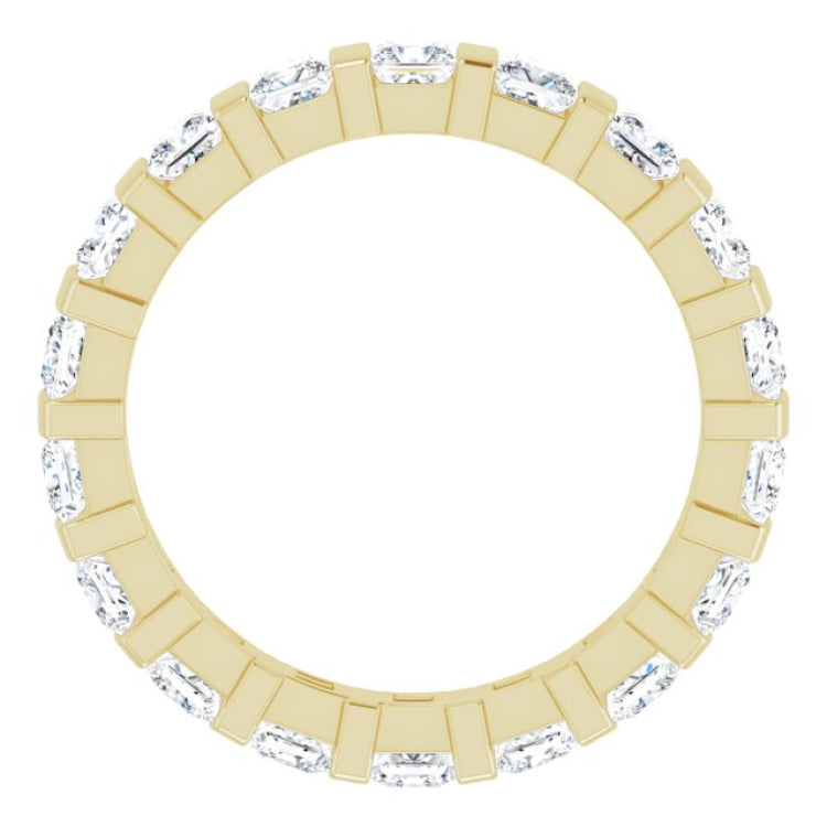 14K Yellow 1 5/8 CTW Natural Diamond Eternity Band Size 5