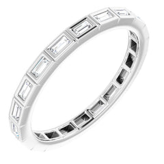 14K White 1/4 CTW Natural Diamond Eternity Band Size 5