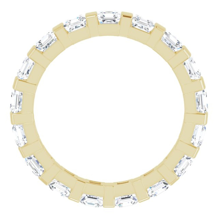 14K Yellow 1 3/4 CTW Natural Diamond Eternity Band Size 5