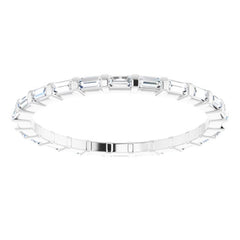 14K White 1/3 CTW Natural Diamond Eternity Band Size 5