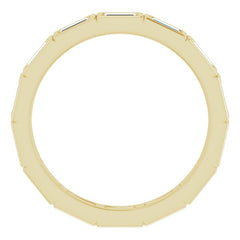 14K Yellow 1/2 CTW Natural Diamond Eternity Band Size 5