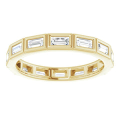 14K Yellow 1/2 CTW Natural Diamond Eternity Band Size 5