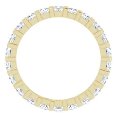 14K Yellow 1 1/8 CTW Natural Diamond Eternity Band Size 5