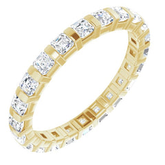 14K Yellow 1 1/8 CTW Natural Diamond Eternity Band Size 5