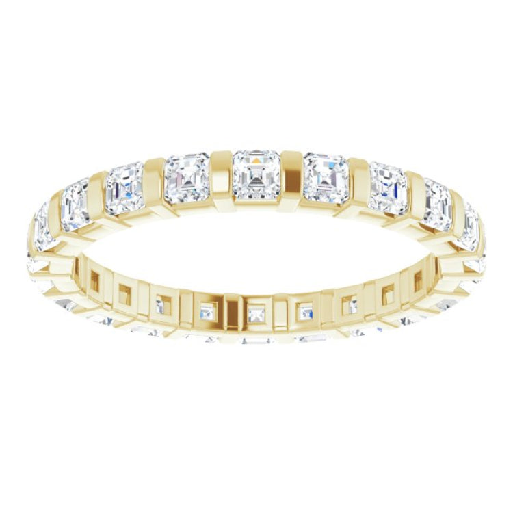 14K Yellow 1 1/8 CTW Natural Diamond Eternity Band Size 5