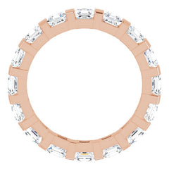 14K Rose 2 1/2 CTW Natural Diamond Eternity Band Size 6