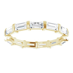 14K Yellow 1 1/6 CTW Natural Diamond Eternity Band Size 6