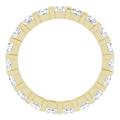 14K Yellow 1 3/4 CTW Natural Diamond Eternity Band Size 6