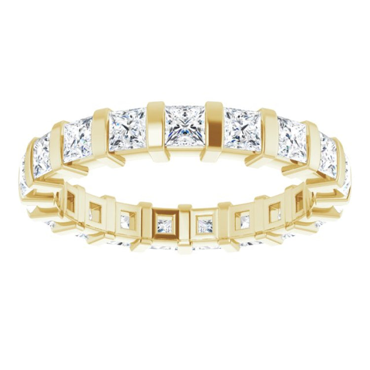 14K Yellow 1 3/4 CTW Natural Diamond Eternity Band Size 6