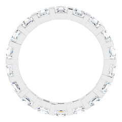 14K White 1 3/4 CTW Natural Diamond Eternity Band Size 6