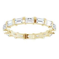 14K Yellow 1 1/3 CTW Natural Diamond Eternity Band Size 6