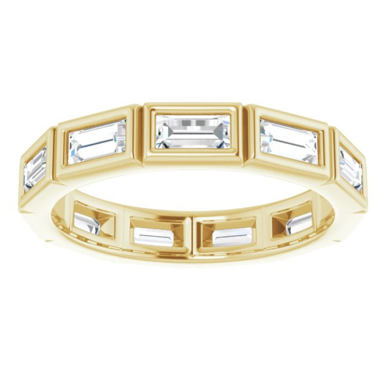 14K Yellow 1 CTW Natural Diamond Eternity Band Size 6