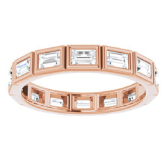 14K Rose 1 1/6 CTW Diamond Eternity Band