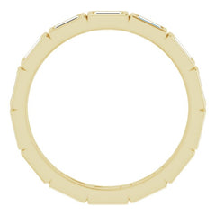 14K Yellow 1/2 CTW Natural Diamond Eternity Band Size 6